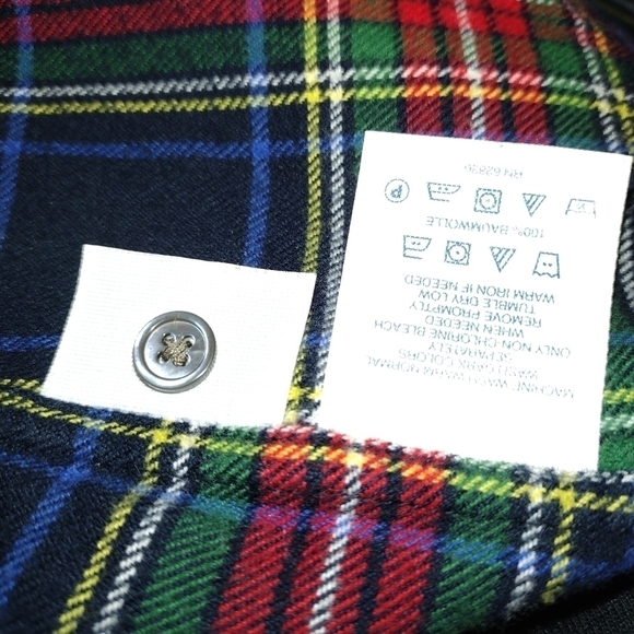 Land's End Women's Plaid Flannel Shirt Size Small - Picture 4 of 5
